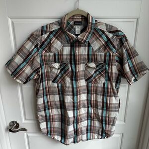 Patagonia Men's Three Trees Short Sleeve Down Sz Large